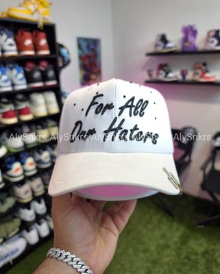 DANDY HATS x TOMBOCHIO  FOR ALL OUR HATERS  WHITE - LIMITED EDITION  BRAND NEW 