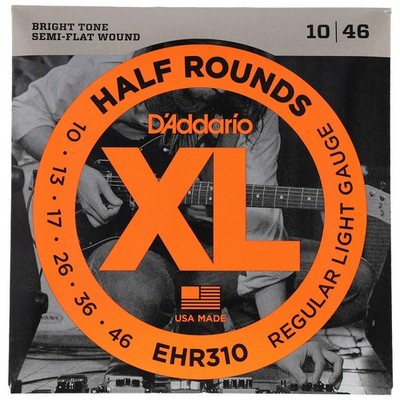 D Addario EHR310 - Half Rounds, Regular Light | 010-046
