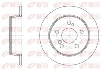 2X Remsa Bremsscheibe 6194.00 FüR Mercedes W124 W201 Klasse 190 258Mm 124 C124