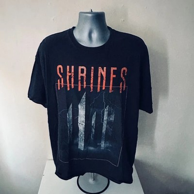 Shrines Ghost Notes T-Shirt XXL Schwarz Progressive Black Metal Grafik Tee
