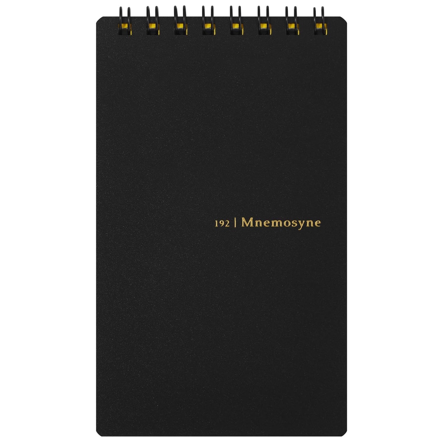 Maruman Mnemosyne Lined Memo Pad- B7, 3.03" 5.20" x (5mm Ruled), Black