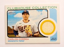 2022 Topps Heritage High Number - Clubhouse Collection Relics Carlos Correa 🔥