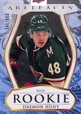 Daemon Hunt 2023-24 Upper Deck Artifacts Stars ROOKIE #215 Wild /999
