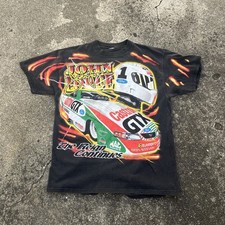 Vtg John Force NHRA 1990's T Shirt Drag Racing Mens Sz XL Champion Record Holder