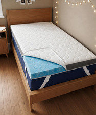 Mattress Topper - 3 Inch Memory Foam Mattress Topper with Cooling Cover for Coll