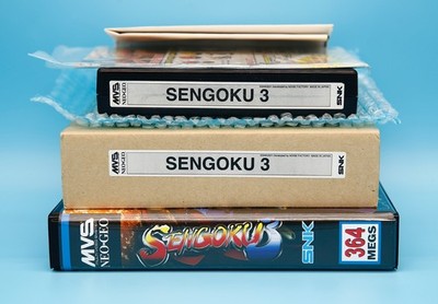 Mega Shinmosuke　CD3枚セット Sengoku 3 Legends 2001 US English MVS Kit • Neo Geo JAMMA Arcade