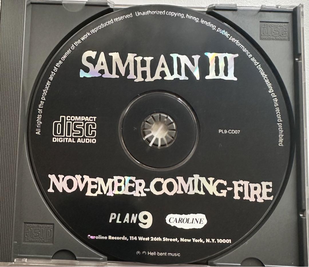 Samhain Iii November Coming Fire Plan 9 Vinyl Lp Limited