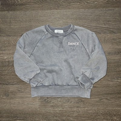 Primark Sweatshirt Mädchen grau ''Dance Together'' 3-4 Jahre 104 cm