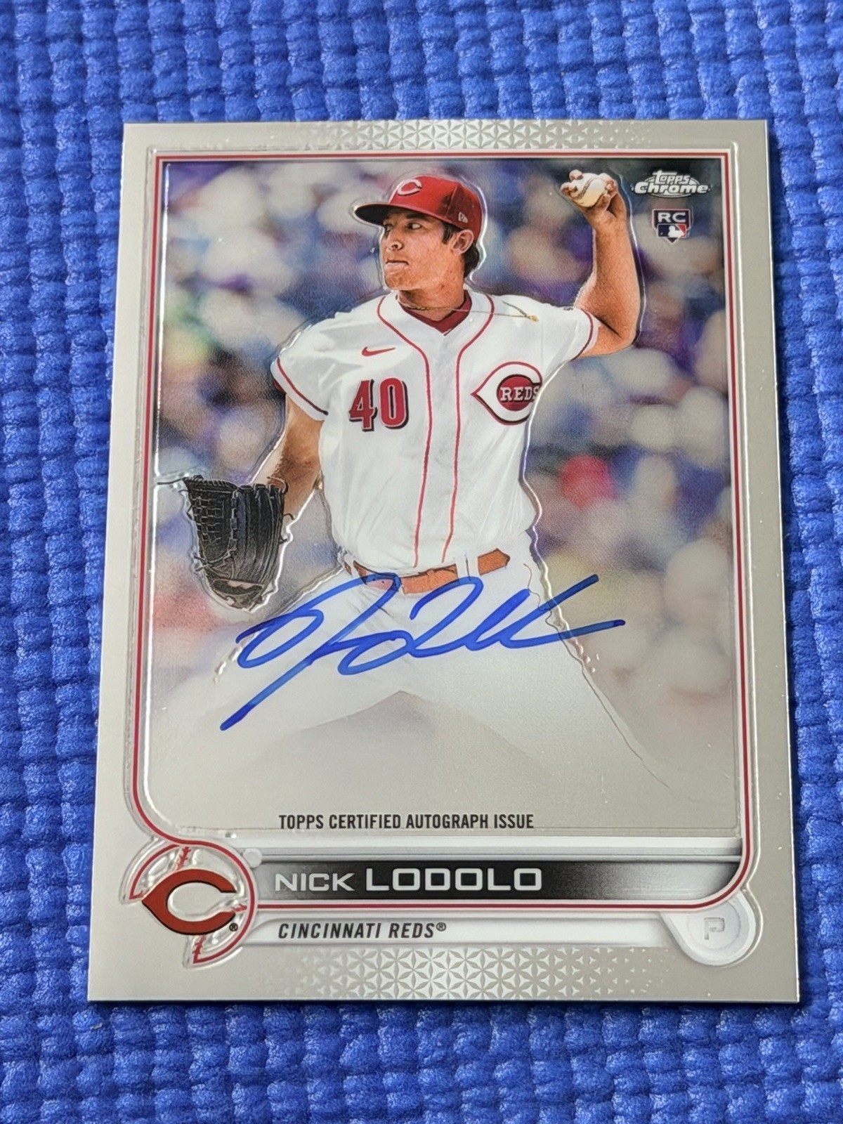 2022 Topps Chrome Nick Lodolo #RA-NL Rookie Auto Reds (RC)