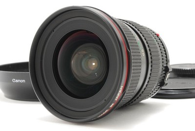 Canon ZOOM LENS NEW FD 20-35mm 3.5 L フード MINT w/ hood] Canon FD 20-35mm f/3.5 L wide angle zoom lens From