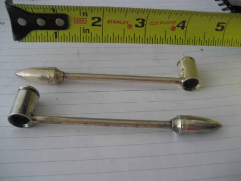 2 SILVER MINI CANDLE SNUFFERS