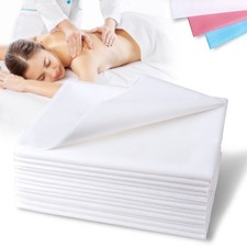 20 Pack 31" x 78" Disposable Massage Bed Cover White Non Woven Bed Sheets