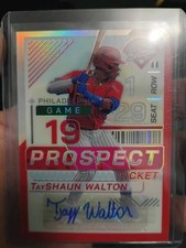 2024 Panini Prospect Edition - TayShaun Walton - #51 Red Ticket Auto /199