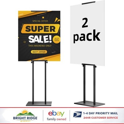 Effortless Setup Sign Holder Stand, Suitable for Various Business Environments