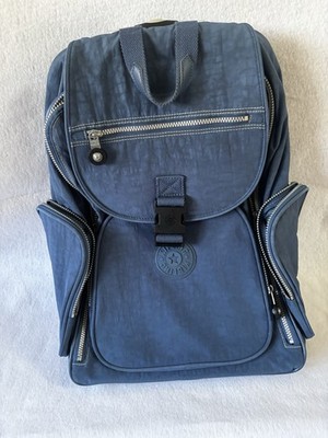 Kipling Alcatraz II Rolling Backpack Blue Wheeled  Carry On Travel  Bag