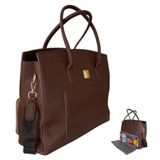 Women's Work Tote Bag with Insulated Lunch Compartment Handbag for Office
