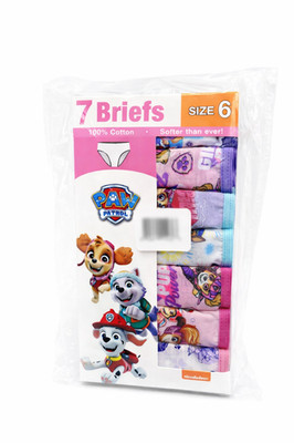 Paw Patrol Little Girls 100% Cotton Brief Underwear 7 Pack Size 4 Panties New H