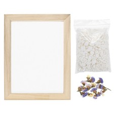 F&uuml;r Deko-Papierschirm mit Holzblumen 9,8"x19"