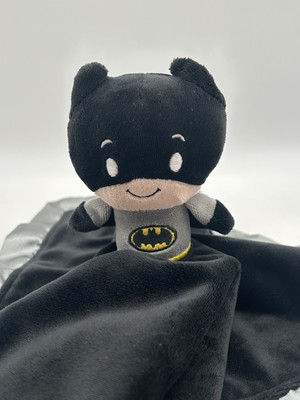 Hallmark Itty Bittys DC Comics Batman Black/ Satin Trim Security Blanket/Lovey