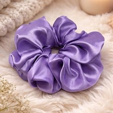 Lavander Purple Satin XXL Scrunchie