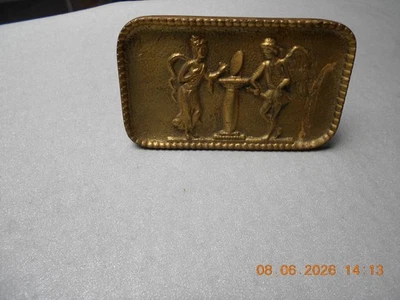 ancien pommeau ou poignee de porte en laiton - Photo 1/4