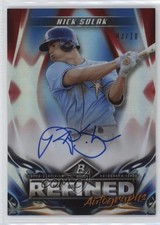 2019 Bowman Platinum Wal-Mart Refined Red Foil 3/10 Nick Solak #RA-NS Auto 0v0