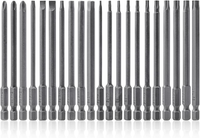 Mesee 21 StüCk Magnetische Schraubendreher Bits, 1/4 Zoll Sechskantschaft Lang S