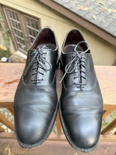 Allen Edmonds "The Hopkinson" Men's Leather Cap-toe Oxford Sz 9 D Black