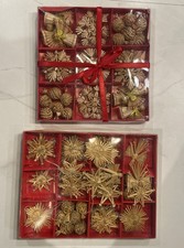 Kitsch Decorazioni Natalizie Stelle di Paglia e Filo di Cotone - Angelo Stella 