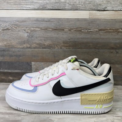 Nike Air Force 1 Shadow Mens Size 12 Sneakers FJ0735-100 White Multi-Color