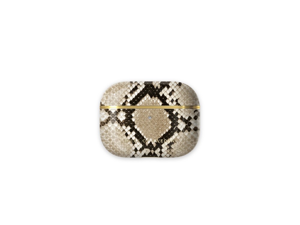 Coque AirPods Pro IDEAL OF SWEDEN Sahara Snake en cuir vegan imprimé reptile
