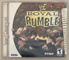 2000 SEGA DREAMCAST THQ WWF ROYAL RUMBLE FACTORY SEALED CRACKED CASE