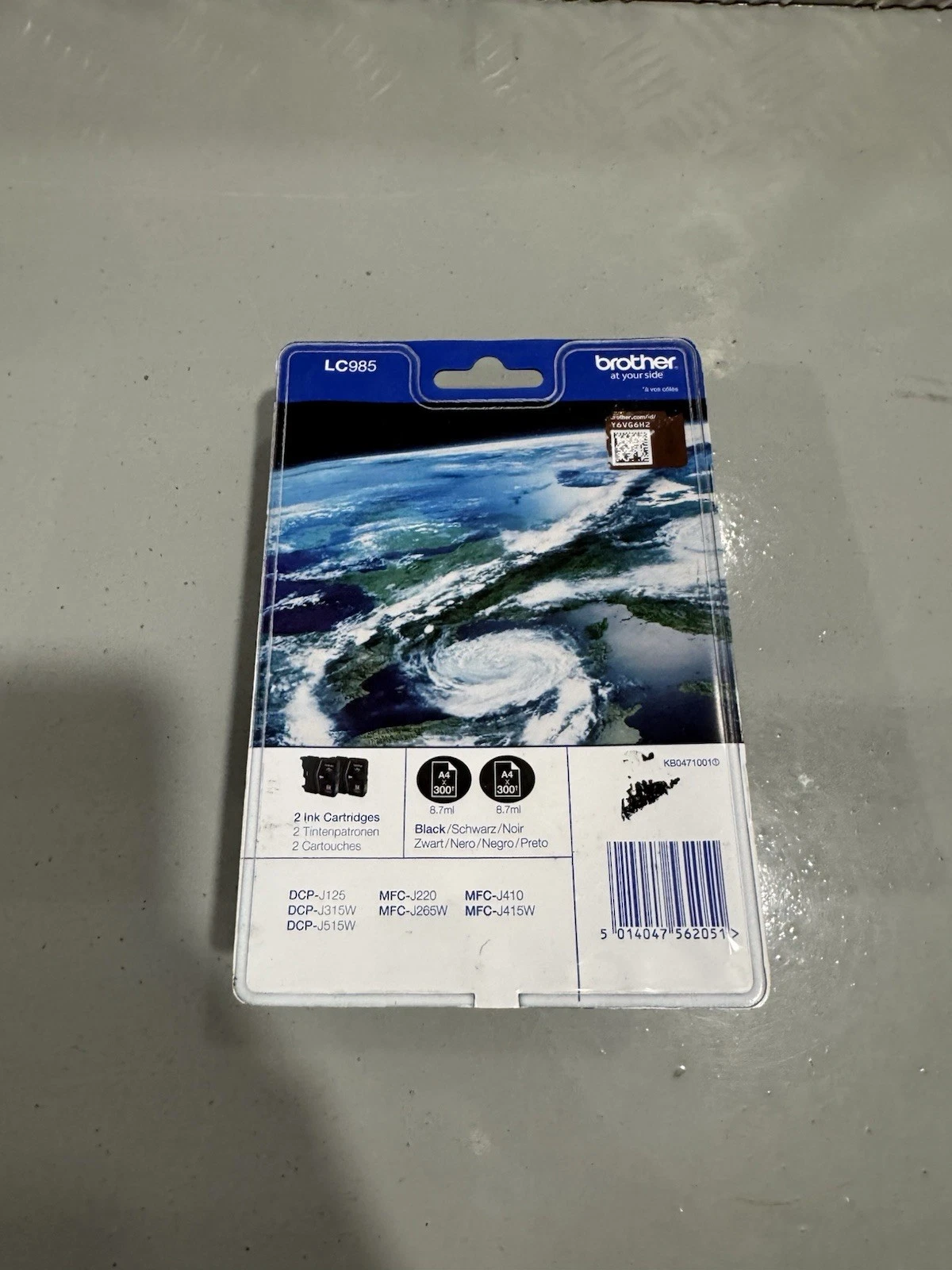 Brother LC985 Black 2 Inkjet Cartridges Twin Pack Exp 05/2024 Brand New