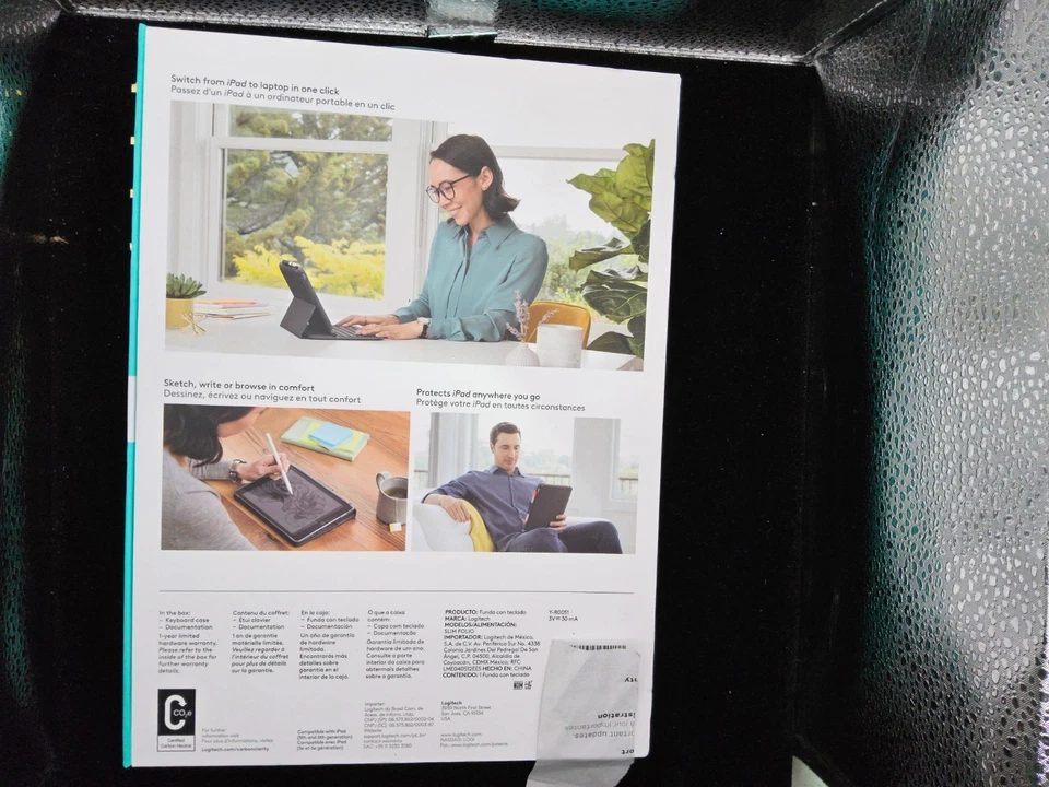 Logitech ‎920-009017 Slim Case - Black - Image 2 of 2