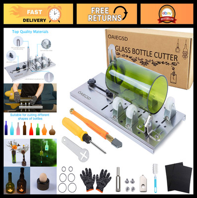 Glass Bottle Cutter Tool for DIY Crafts - Cut Wine, Beer, Mason Jars & More