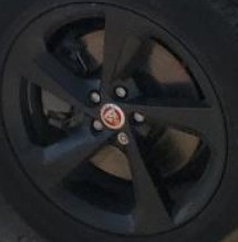 2017 F-PACE OE Wheel 19x8-1/2 5 Spoke Black Jaguar