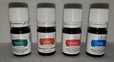NEW Young Living Thyme/Nutmeg/Parsley/ Coriander Set of Four 5ml. Essential Oils