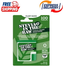 Stevia In The Raw Stevia Sweetener Tablets, 100 Ct, Zero Calorie Stevia Sugar