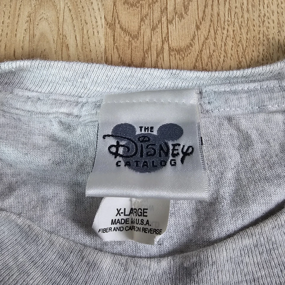 Camisa Disney De Colección Para Hombres XL Mickey Mouse Gris Hecha en EE. UU. Gráfico Trasero Foto 4 de 4