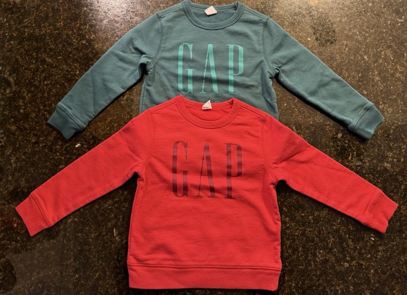 Kids Gap Crew Neck Sweatshirt Set 2 Size 4
