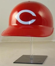 TWO CINCINNATI REDS BASEBALL HELMET VINYL STICKER DECAL BATTING HELMET DECAL
