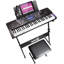 RockJam Keyboard Piano Kit with Stand 61-Key RJ720-SK