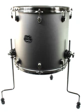 DAMAGED-Mapex Saturn Evolution Maple 16x16" Floor Tom Drum-Gun Metal Gray #E2778