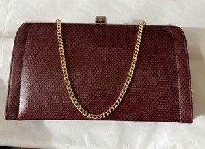 wine colored clutch