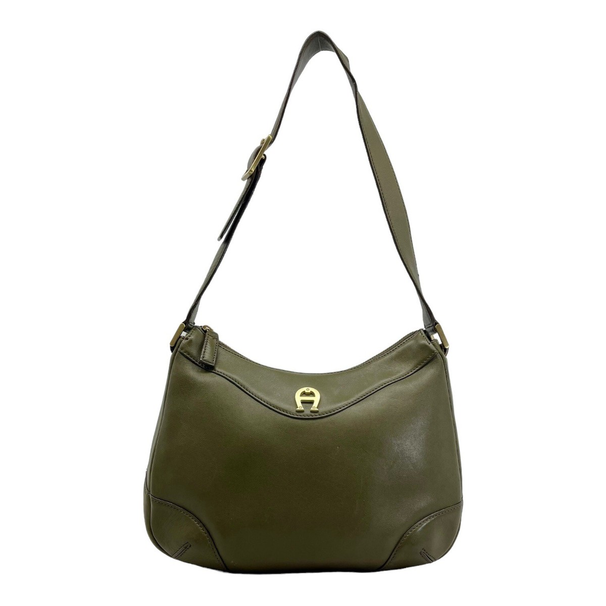 Vintage 80s 90s ETIENNE AIGNER Medium Leather Handbag Shoulder Bag