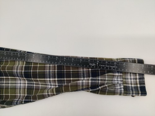 Red Head Brand Co Flannel Plaid Shirt Long Sleeve Green Blue White (Medium) - Picture 5 of 11