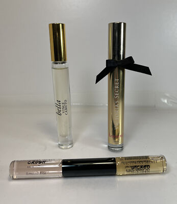 Victoria s Secret EDP rollerball lot Heavenly, Crush Wicked & Vince Camuto Bella