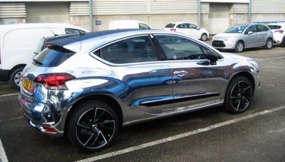 Premium Chrome/Silver Vinyl Wrap Film – 36x60 Inches, 3ft X 5ft, DIY Car Wrap