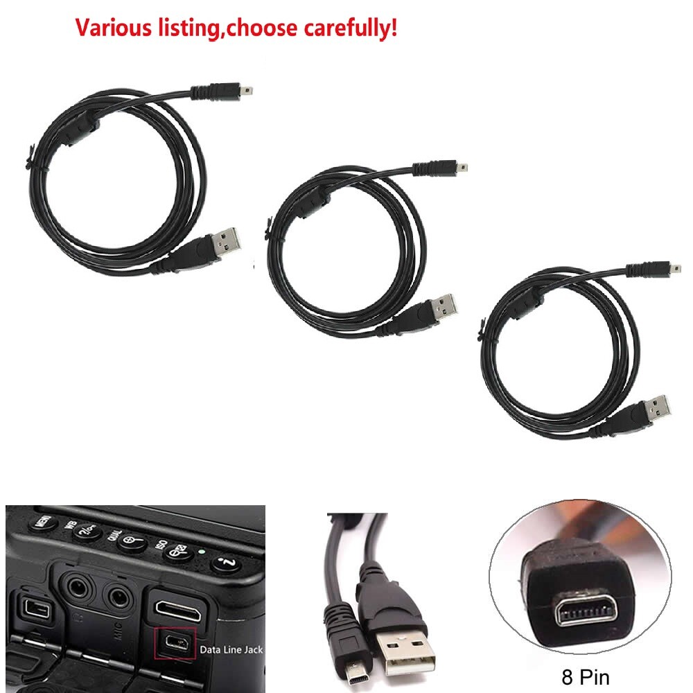 Vhbw USB-Datenkabel 150 Cm Für Pentax Kameras – Typ A Auf 8-Pin