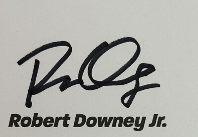 Robert Downey Jr. サイン 証明書付き Robert Downey Jr. as Iron Man (SWAU Witnessed) Signed Plaque